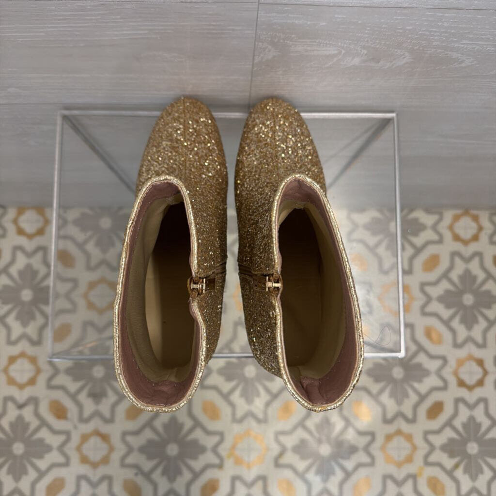 Gold Glitter Ankle Boots 41