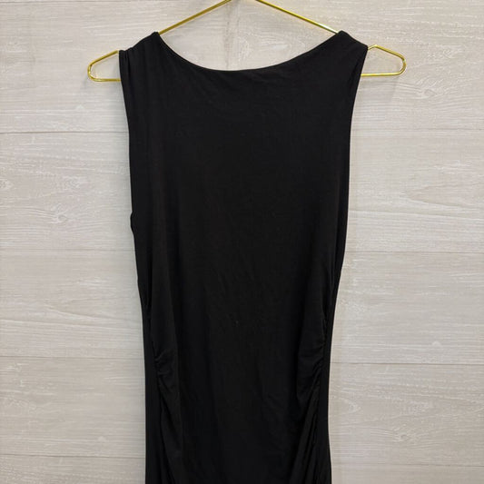 See You Monday Black Fitted Tank Maxi Dress Large