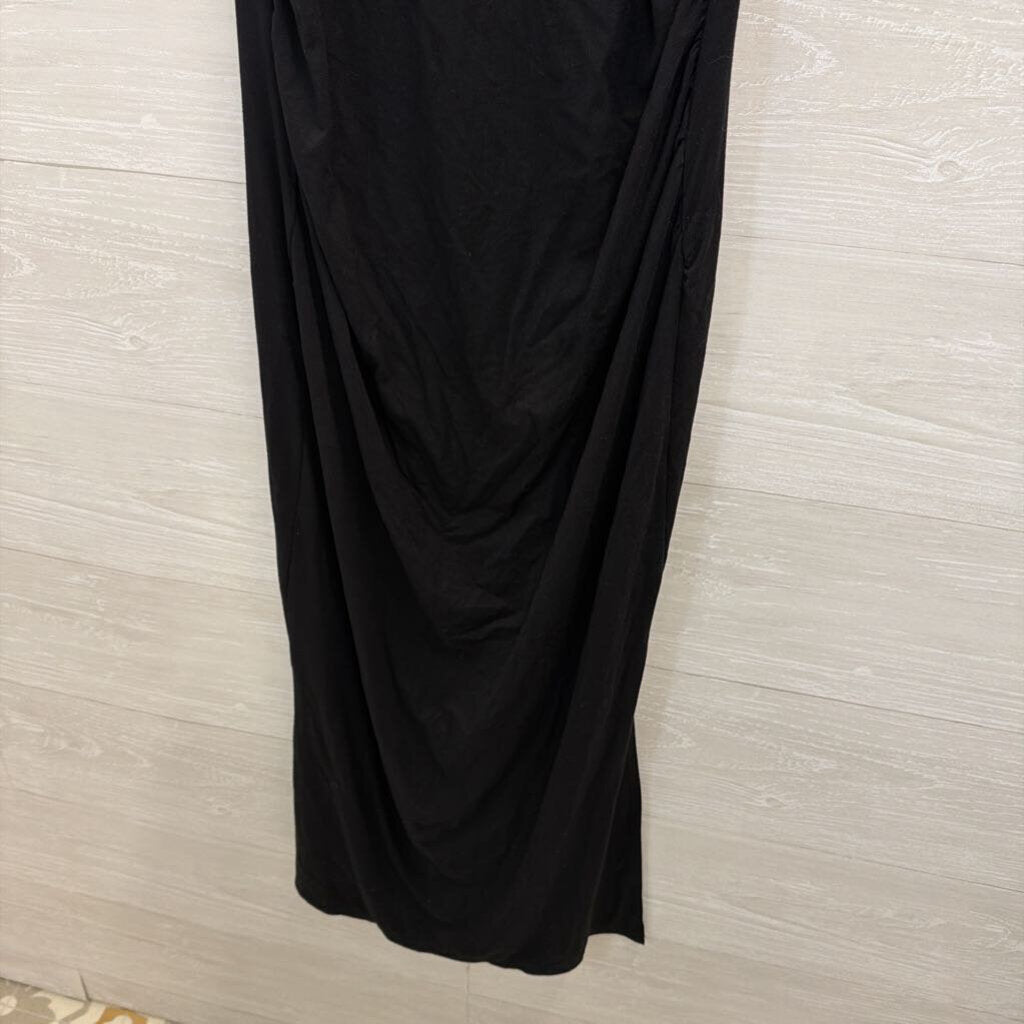 See You Monday Black Fitted Tank Maxi Dress Large