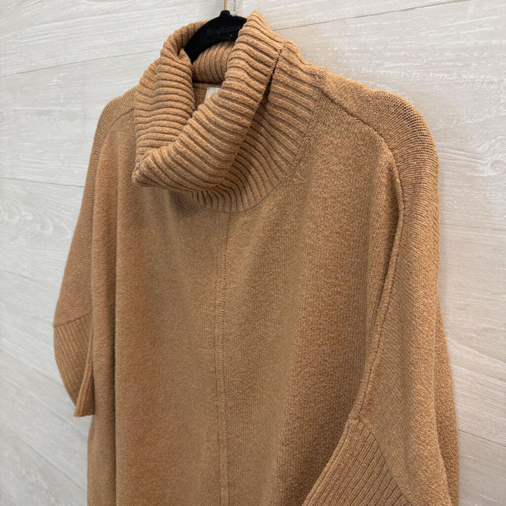Loft Brown Knit Turtleneck Sweater Small