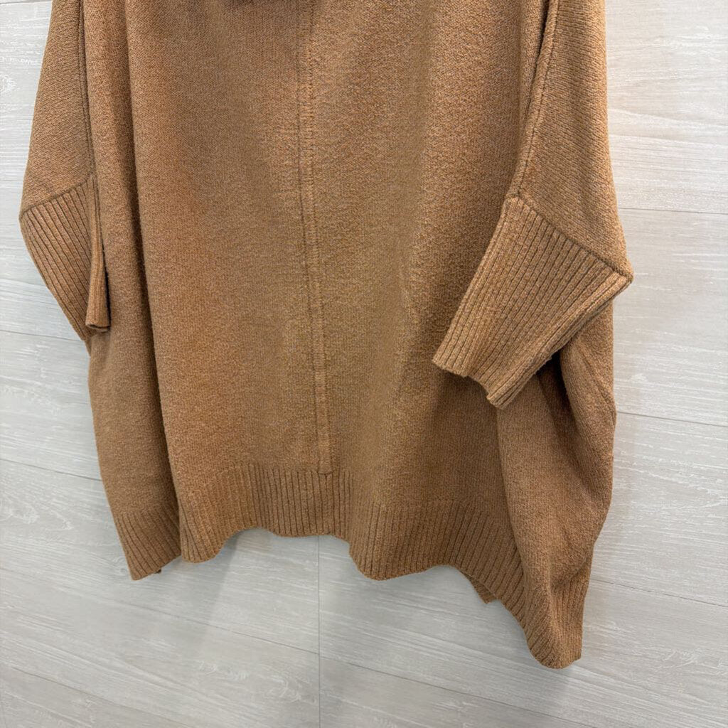 Loft Brown Knit Turtleneck Sweater Small