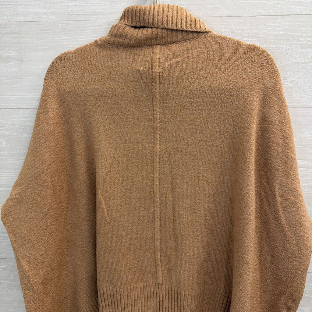 Loft Brown Knit Turtleneck Sweater Small