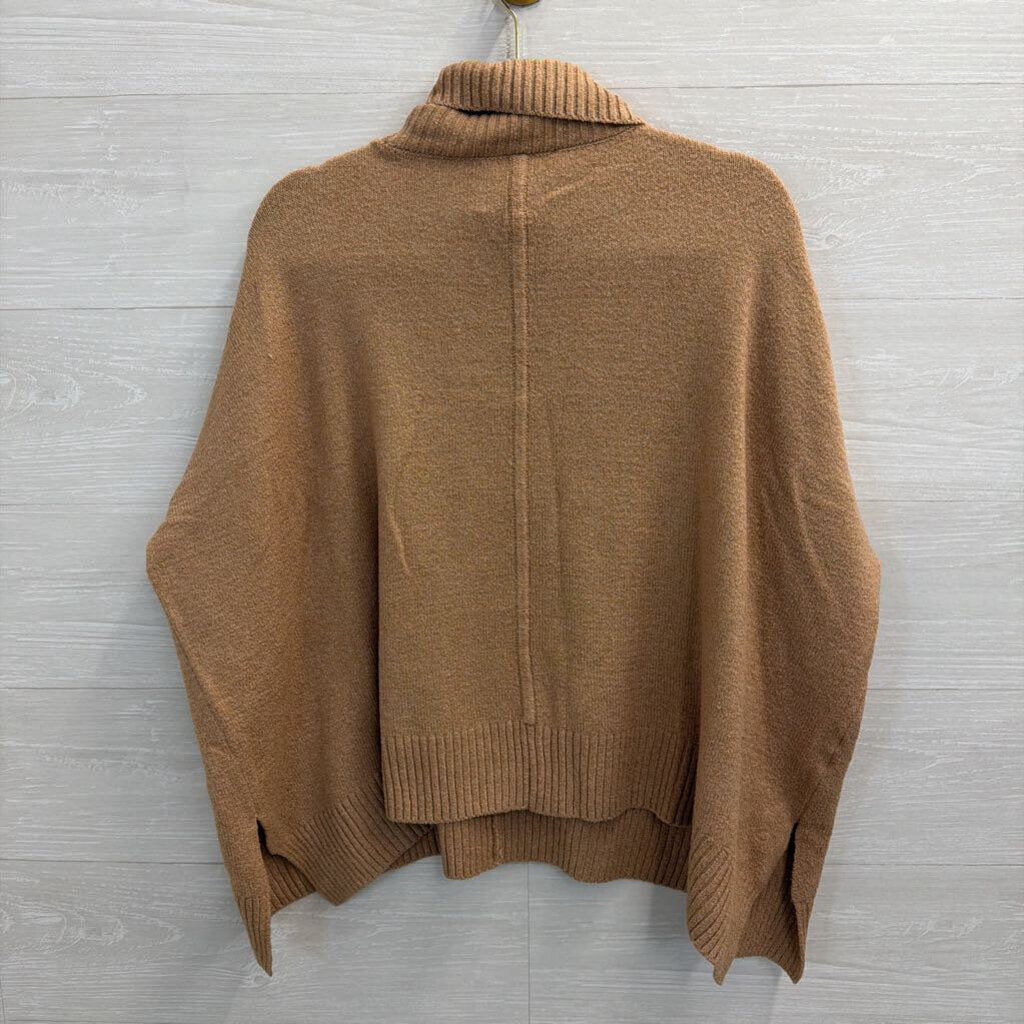 Loft Brown Knit Turtleneck Sweater Small