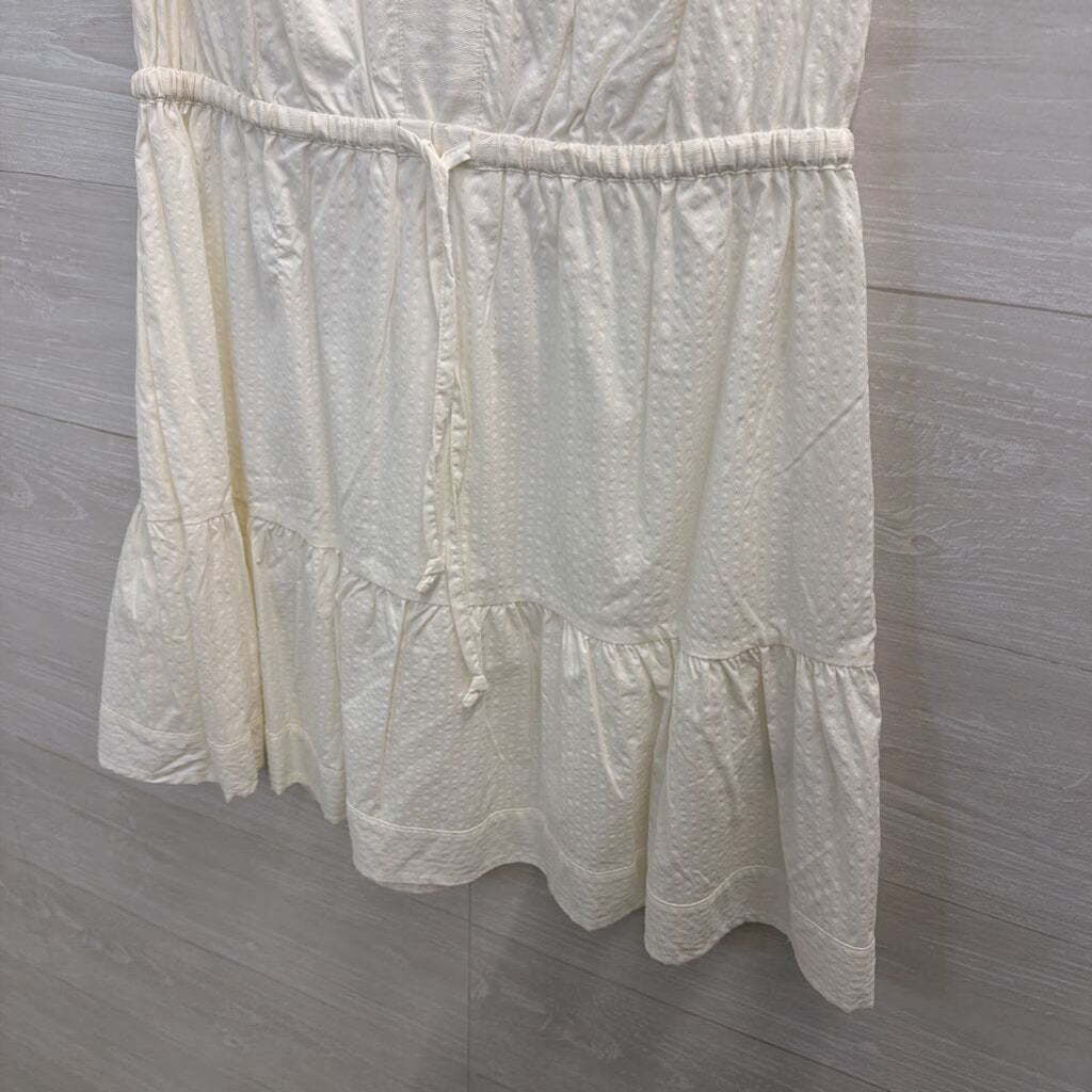 Vineyard Vines White Textured Sleeveless Dress Medium