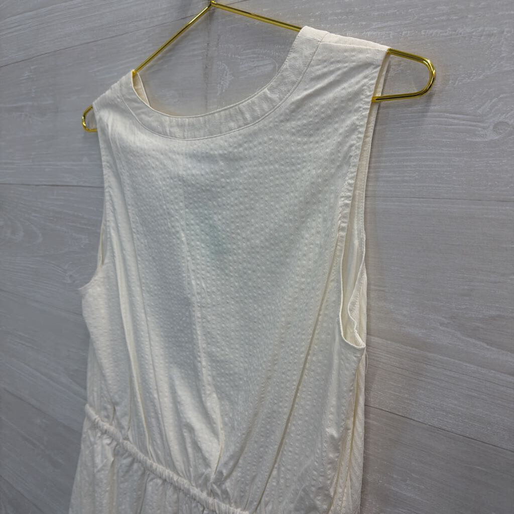 Vineyard Vines White Textured Sleeveless Dress Medium