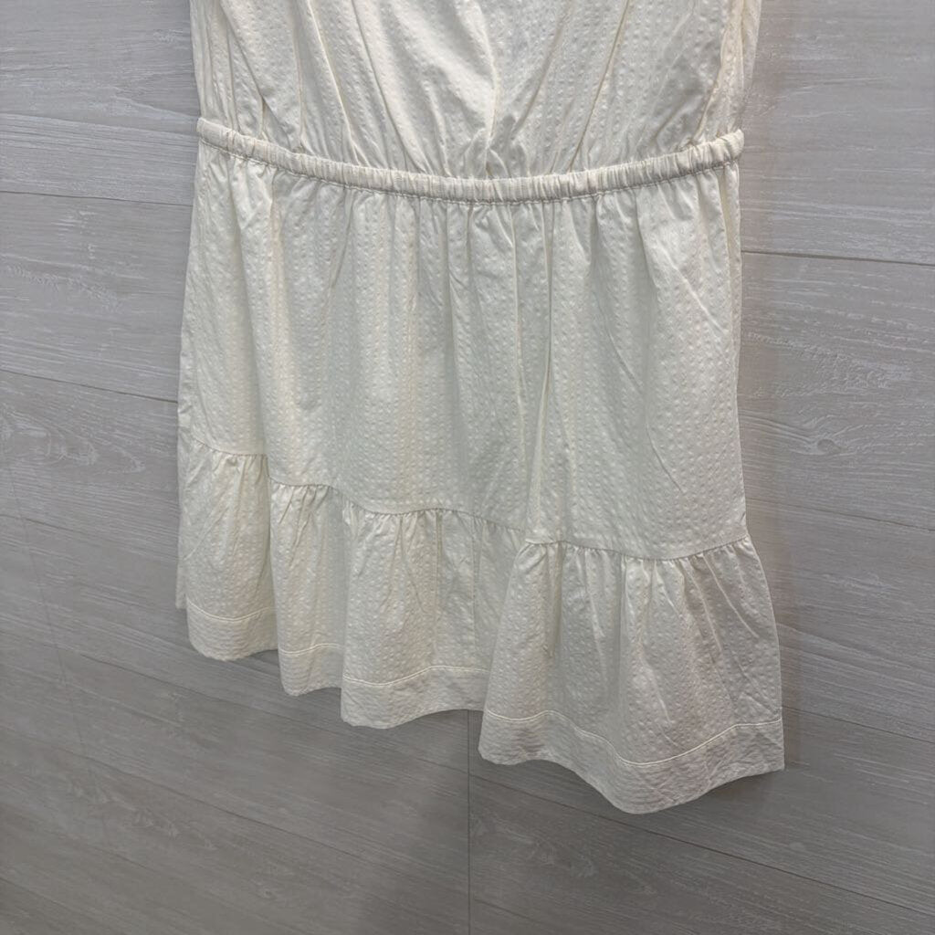 Vineyard Vines White Textured Sleeveless Dress Medium