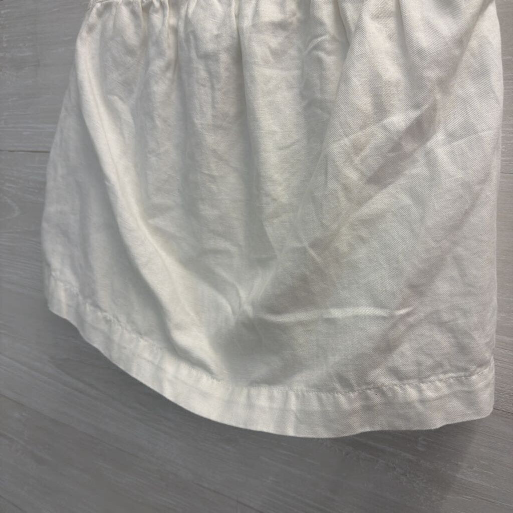Madewell White Linen Blend Mini Skirt Small