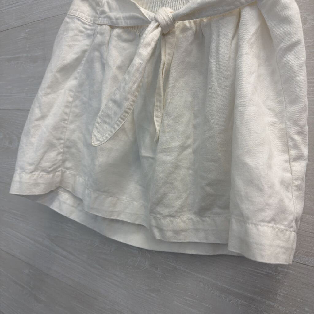 Madewell White Linen Blend Mini Skirt Small