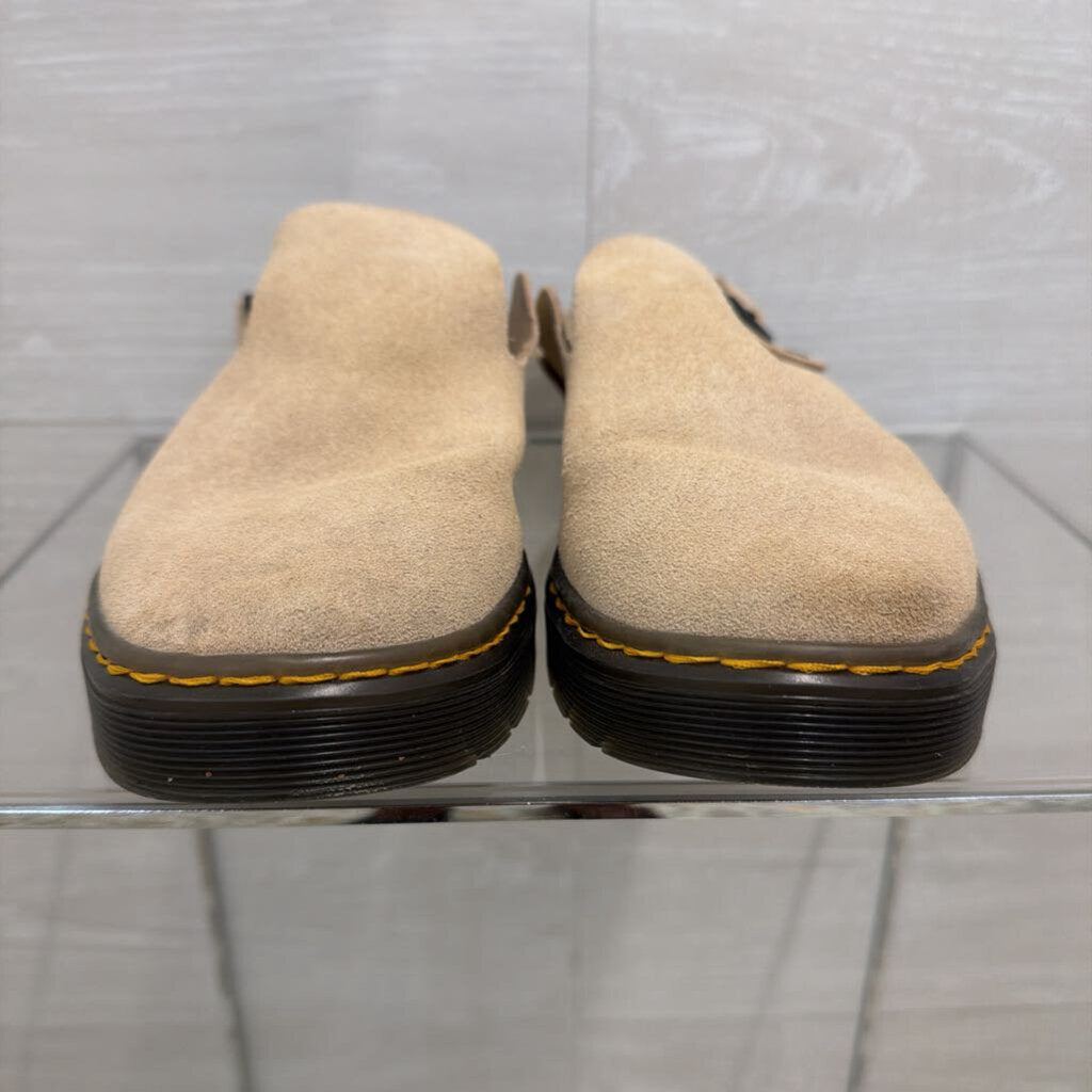 Dr. Martens Beige Suede Carlson Slingback Mules 9