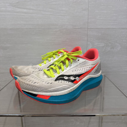 Saucony White/ Multi Endorphin Speed 2 Running Sneakers 8.5