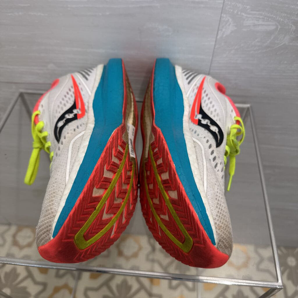 Saucony White/ Multi Endorphin Speed 2 Running Sneakers 8.5