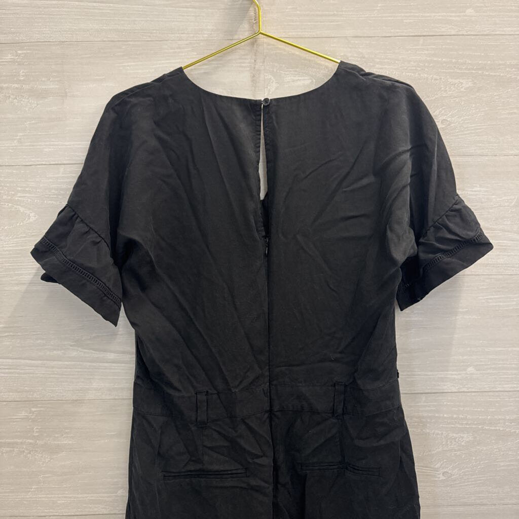 Banana Republic Black Short Sleeve Romper 10
