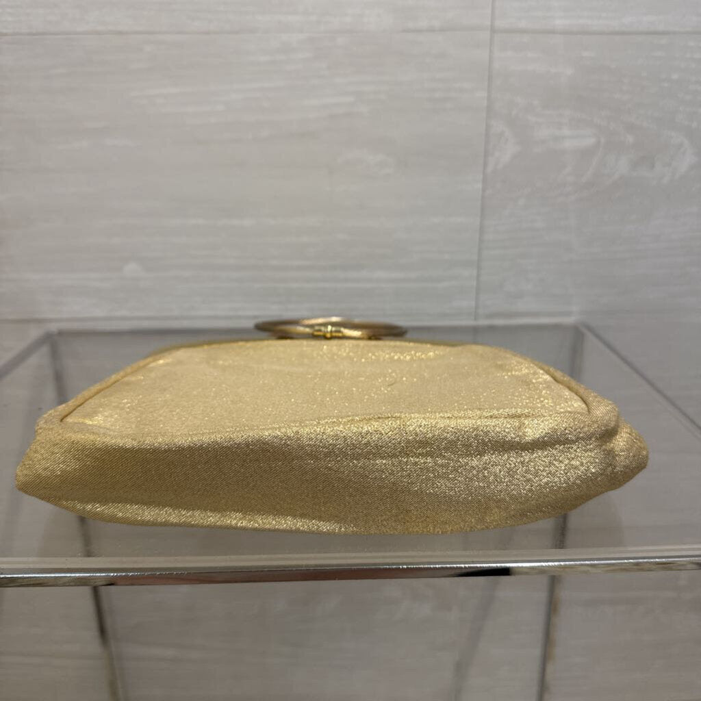 Small Gold Shimmer Clutch Purse