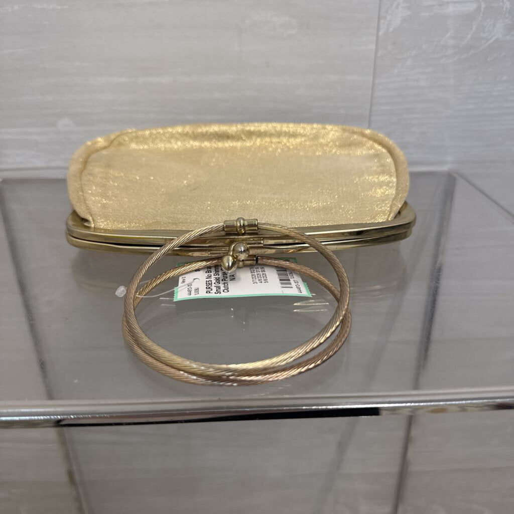 Small Gold Shimmer Clutch Purse