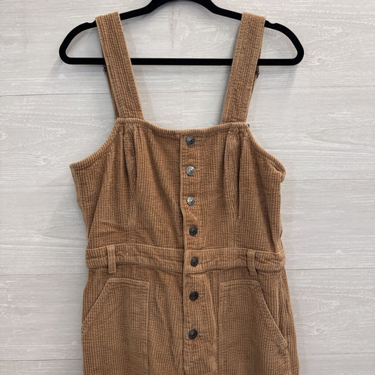 Aerie Brown Corduroy Wide Leg Jumpsuit Large