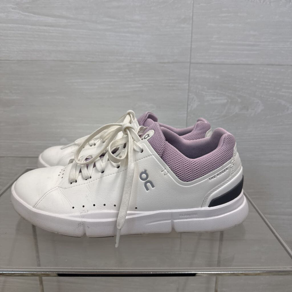 On Cloud White/ Purple The Roger Advance Sneakers 9
