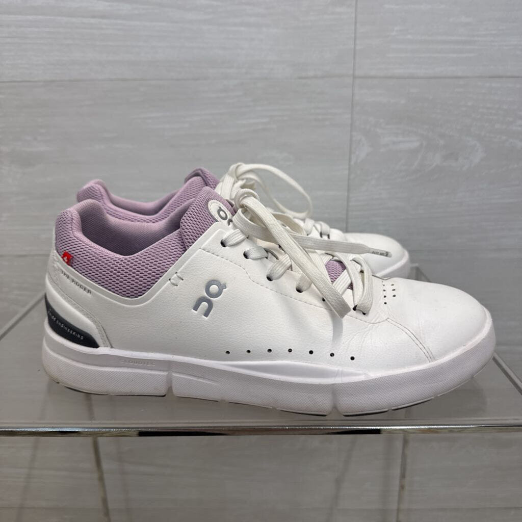 On Cloud White/ Purple The Roger Advance Sneakers 9