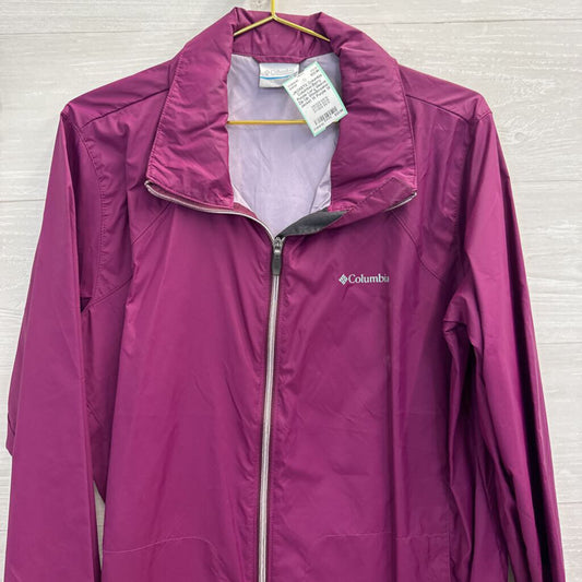 Columbia Berry Purple Long Sleeve Zip Up Windbreaker Jacket 1X