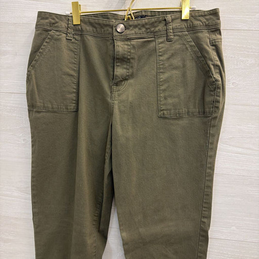 1822 Denim Green Straight Leg Pants 14