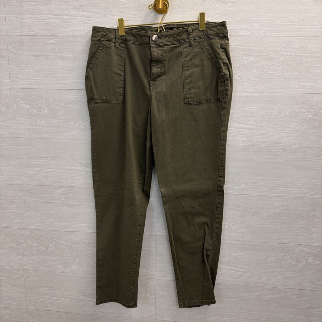 1822 Denim Green Straight Leg Pants 14