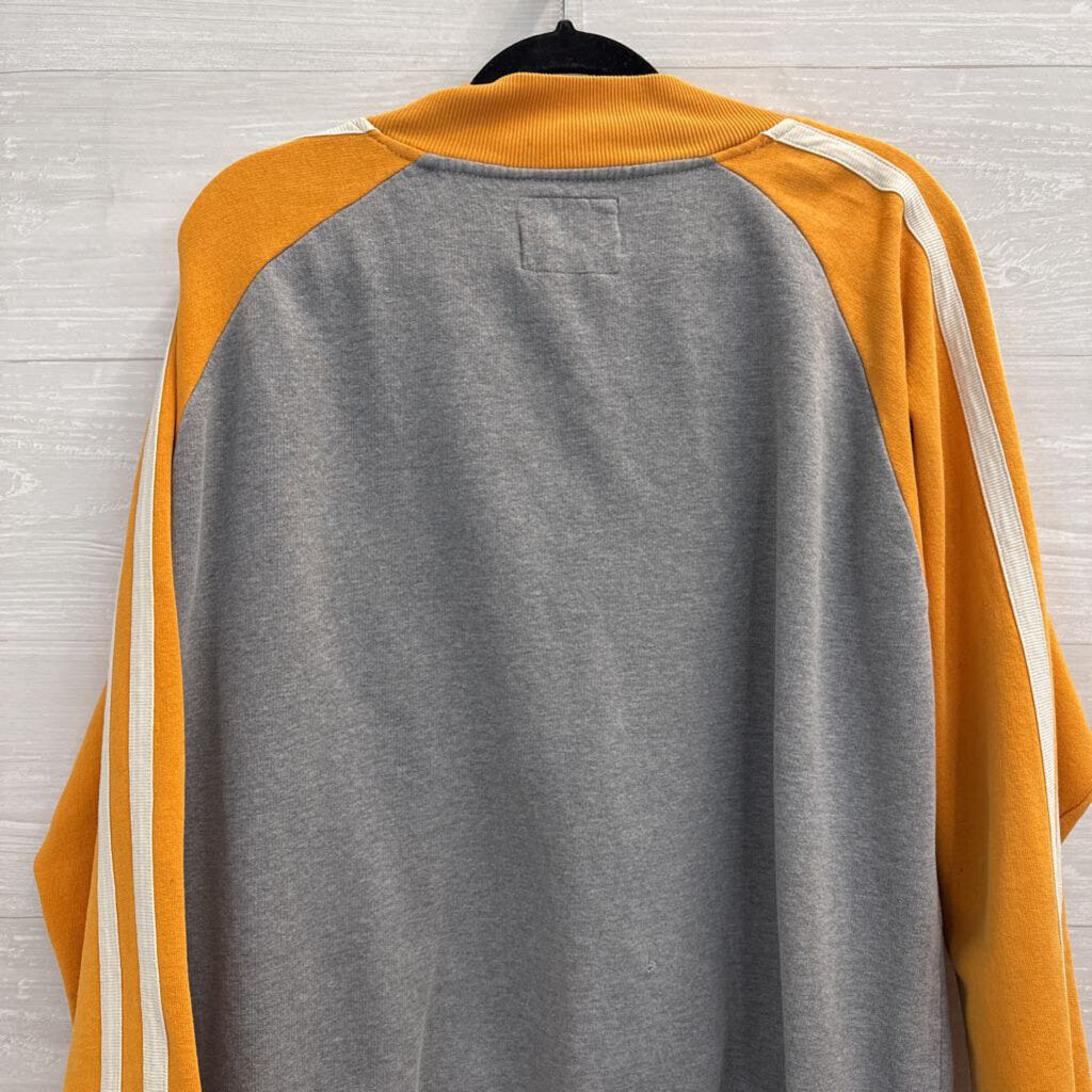 J America Grey/ Orange Tennessee Zip Up Jacket XXL