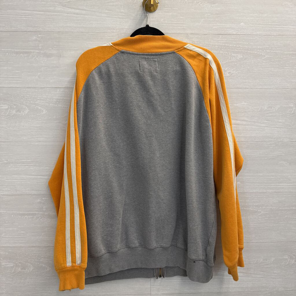 J America Grey/ Orange Tennessee Zip Up Jacket XXL