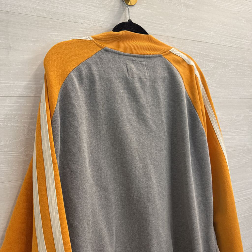 J America Grey/ Orange Tennessee Zip Up Jacket XXL