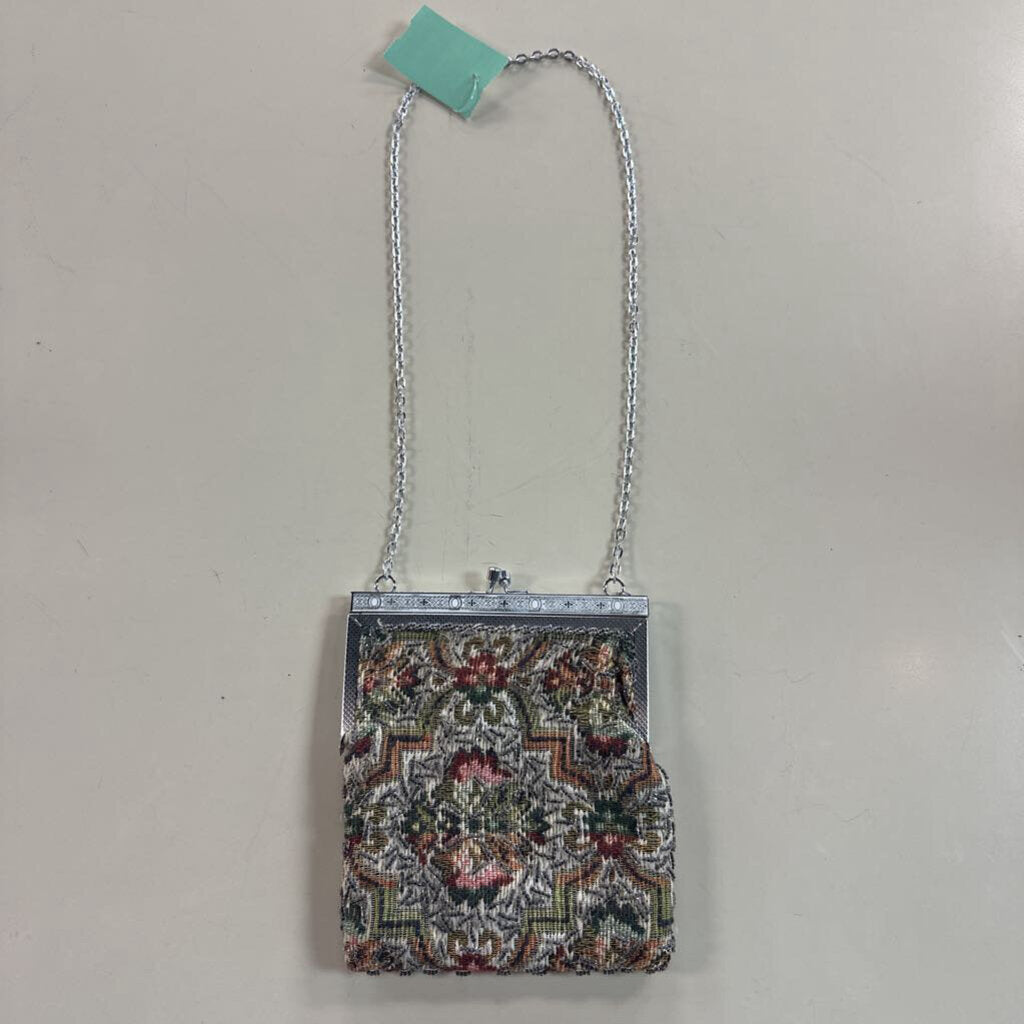Vintage Beaded Tapestry Small Purse