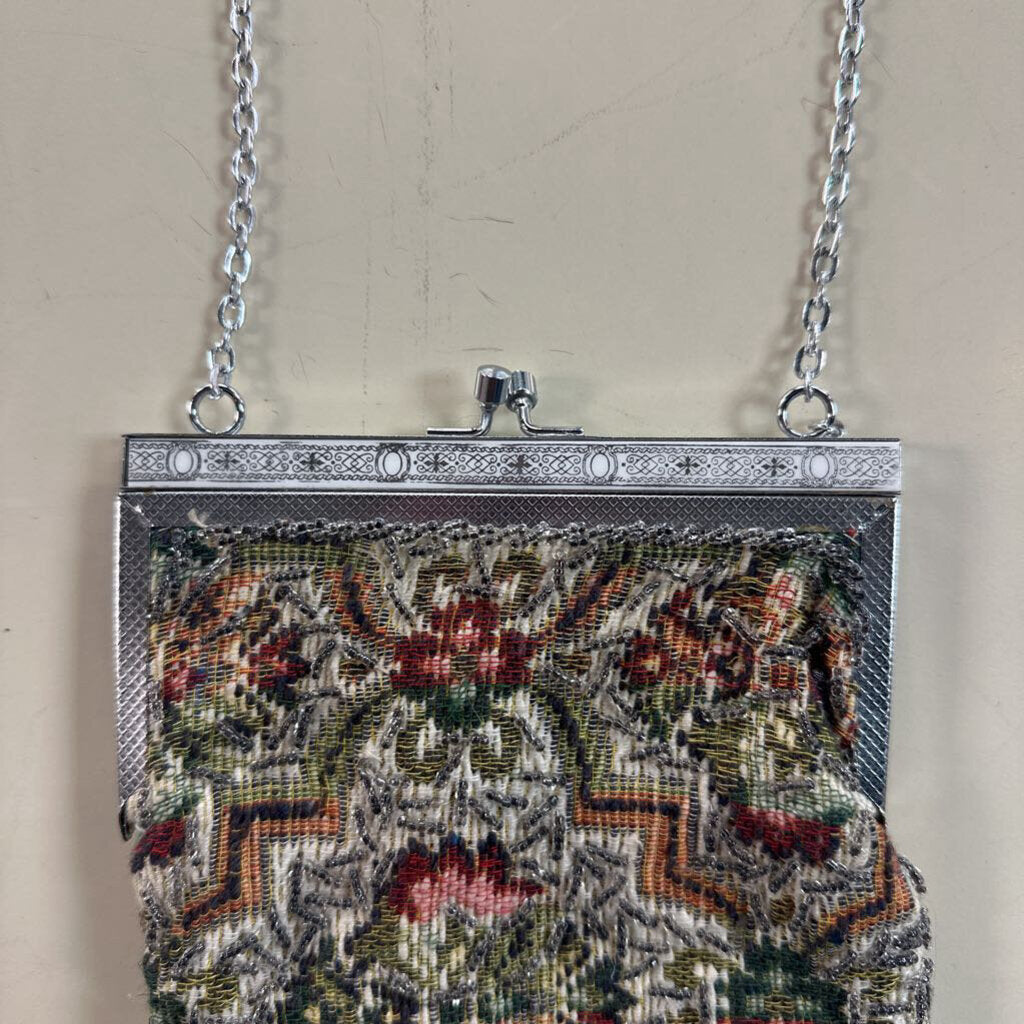 Vintage Beaded Tapestry Small Purse