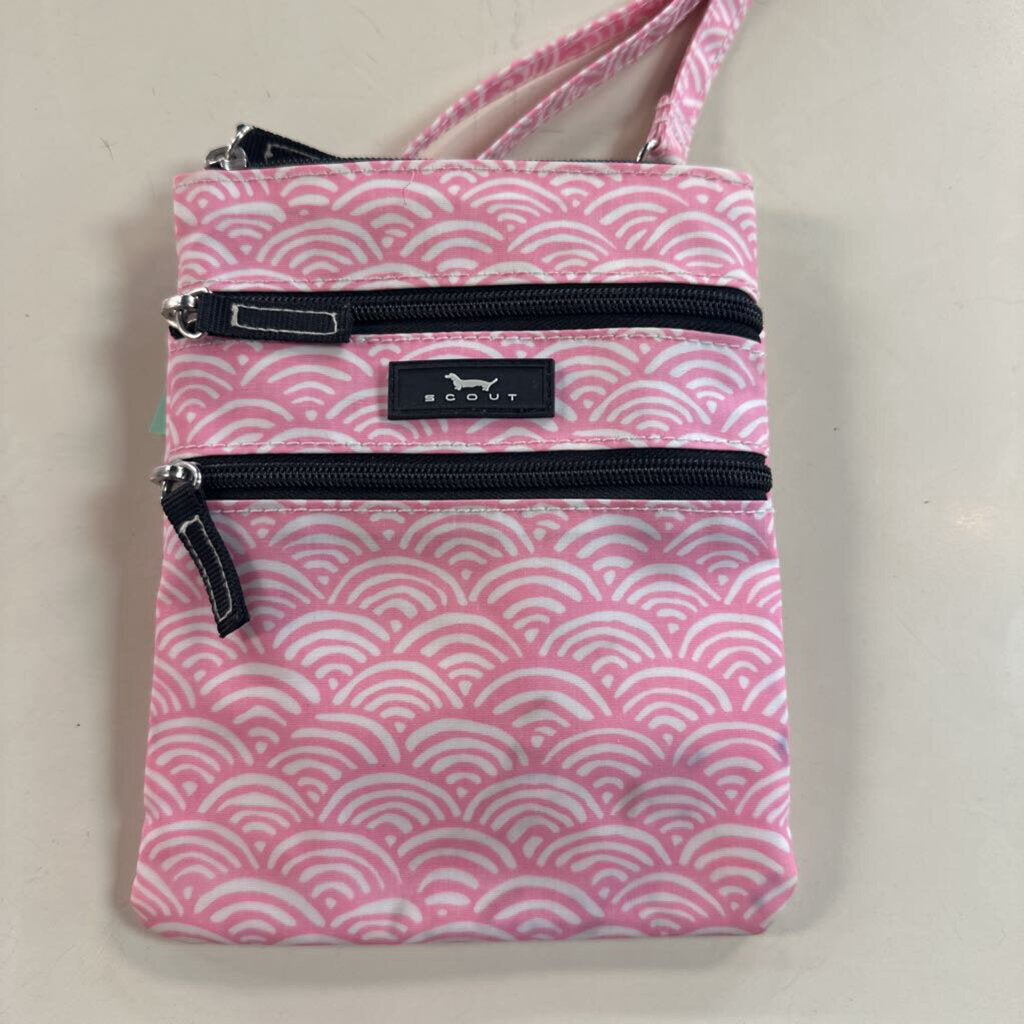 Scout Pink/ White Print Small Crossbody Purse