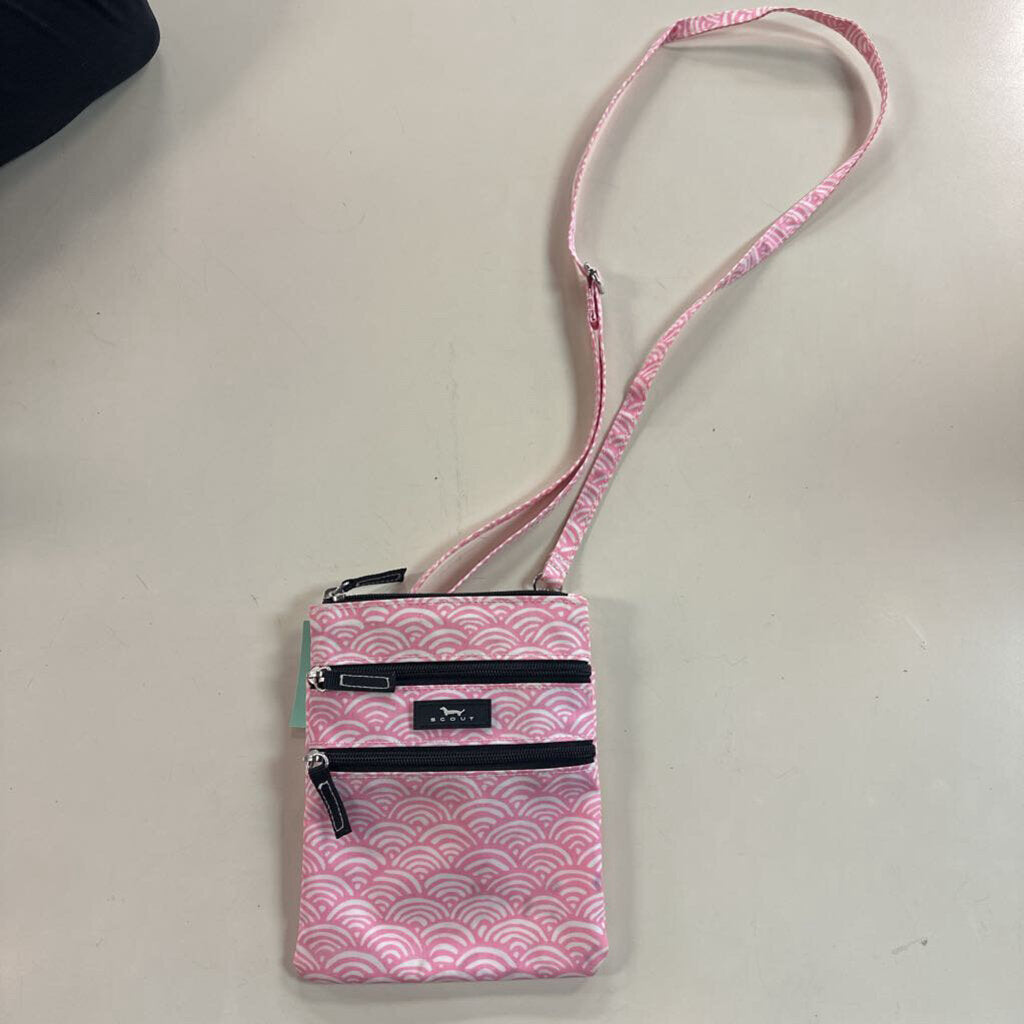 Scout Pink/ White Print Small Crossbody Purse