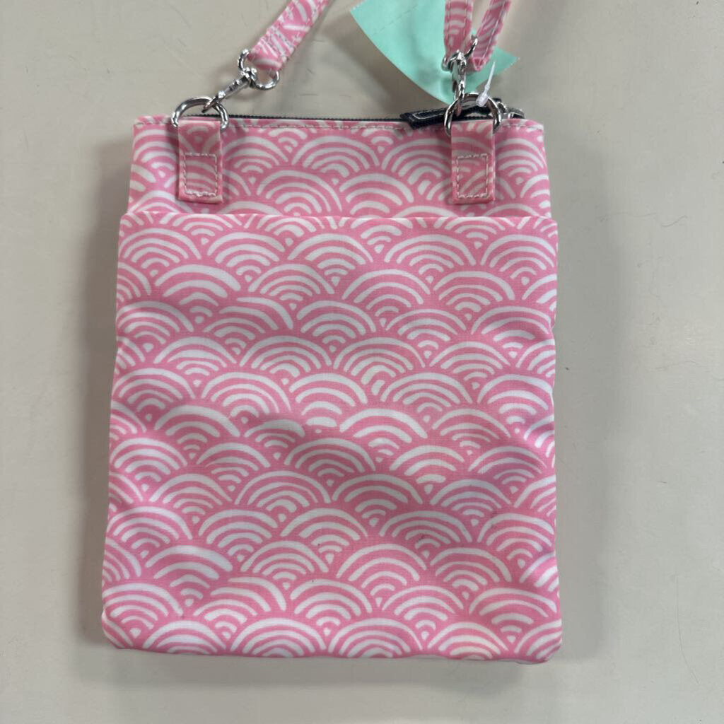 Scout Pink/ White Print Small Crossbody Purse