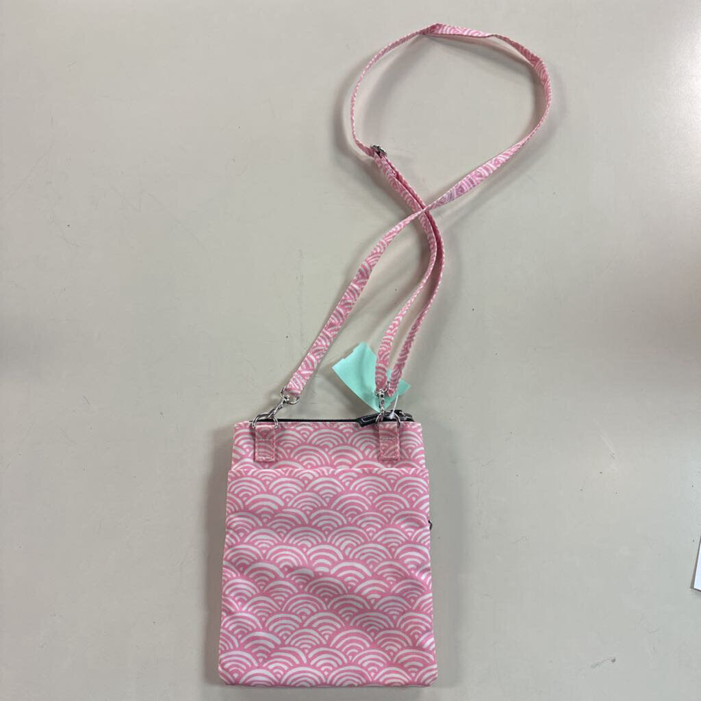 Scout Pink/ White Print Small Crossbody Purse