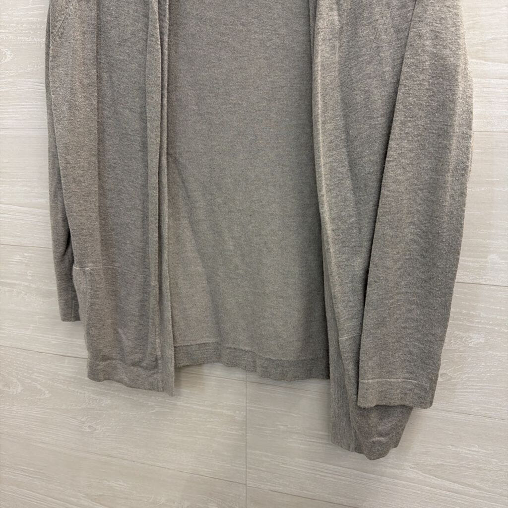 Philosophy Grey Open Front Sweater Small