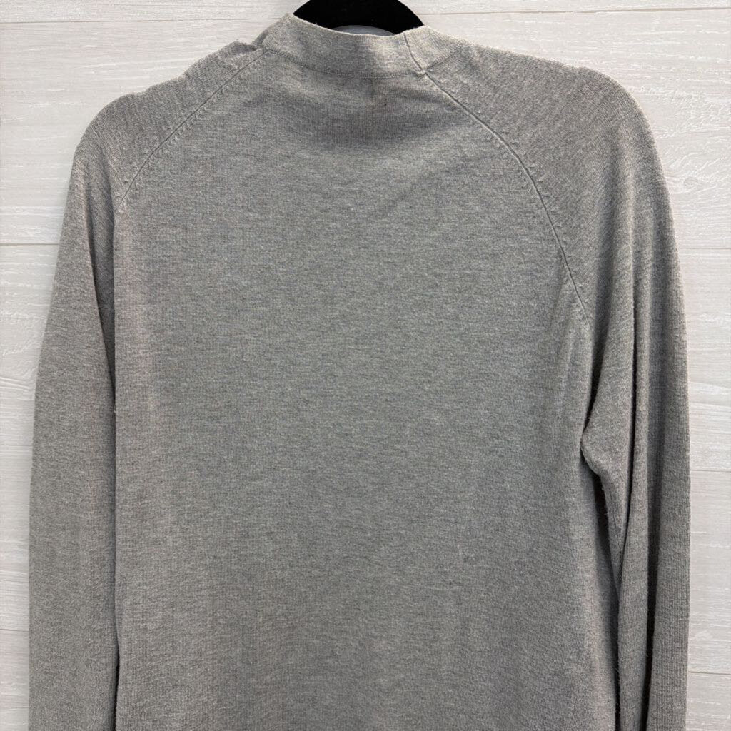 Philosophy Grey Open Front Sweater Small