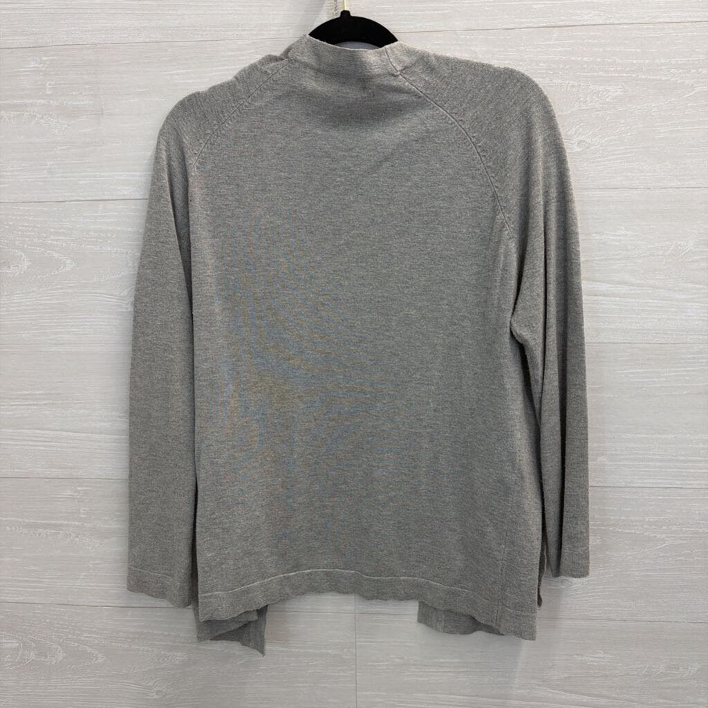 Philosophy Grey Open Front Sweater Small
