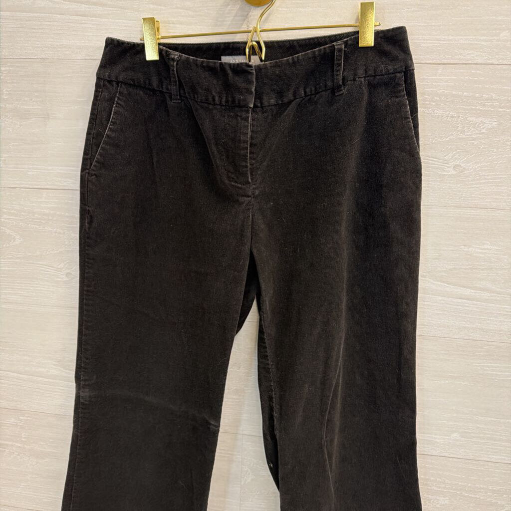 Ann Taylor Black Corduroy Wide Leg Pants 6