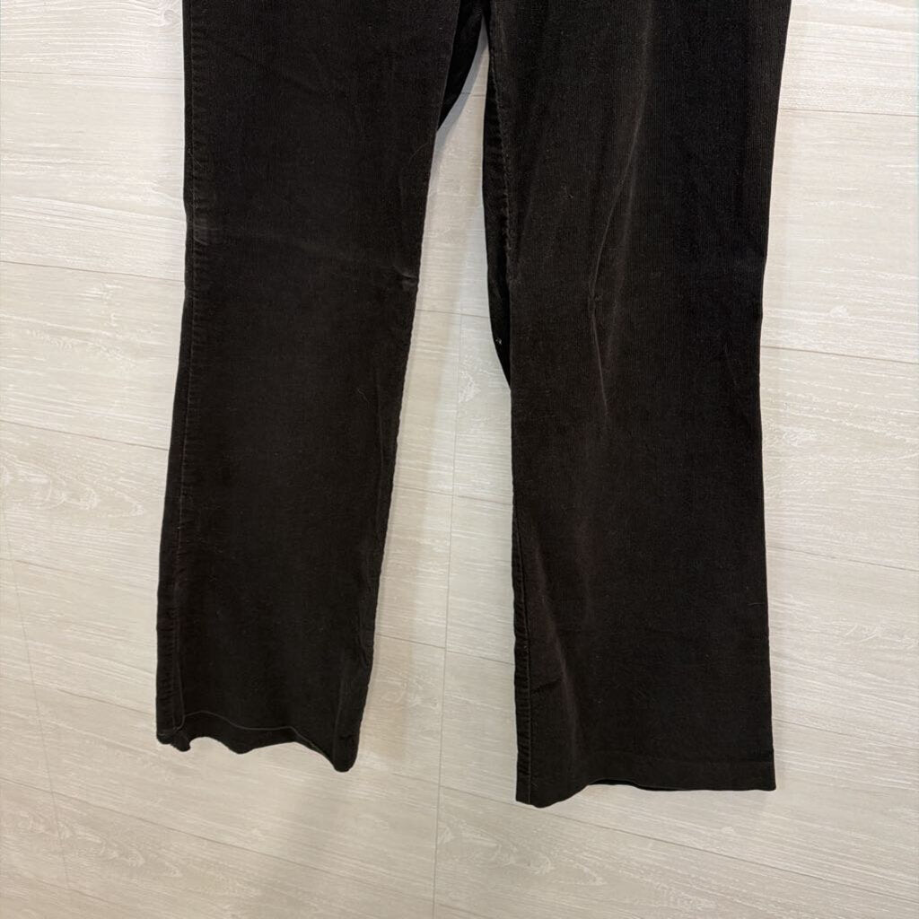 Ann Taylor Black Corduroy Wide Leg Pants 6