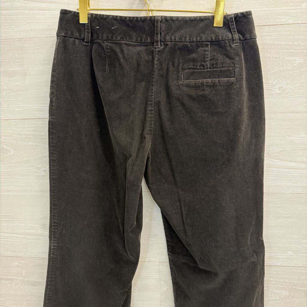Ann Taylor Black Corduroy Wide Leg Pants 6