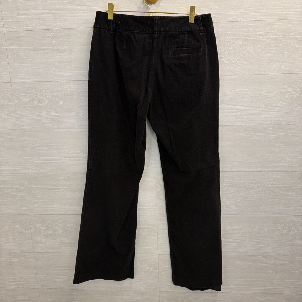 Ann Taylor Black Corduroy Wide Leg Pants 6