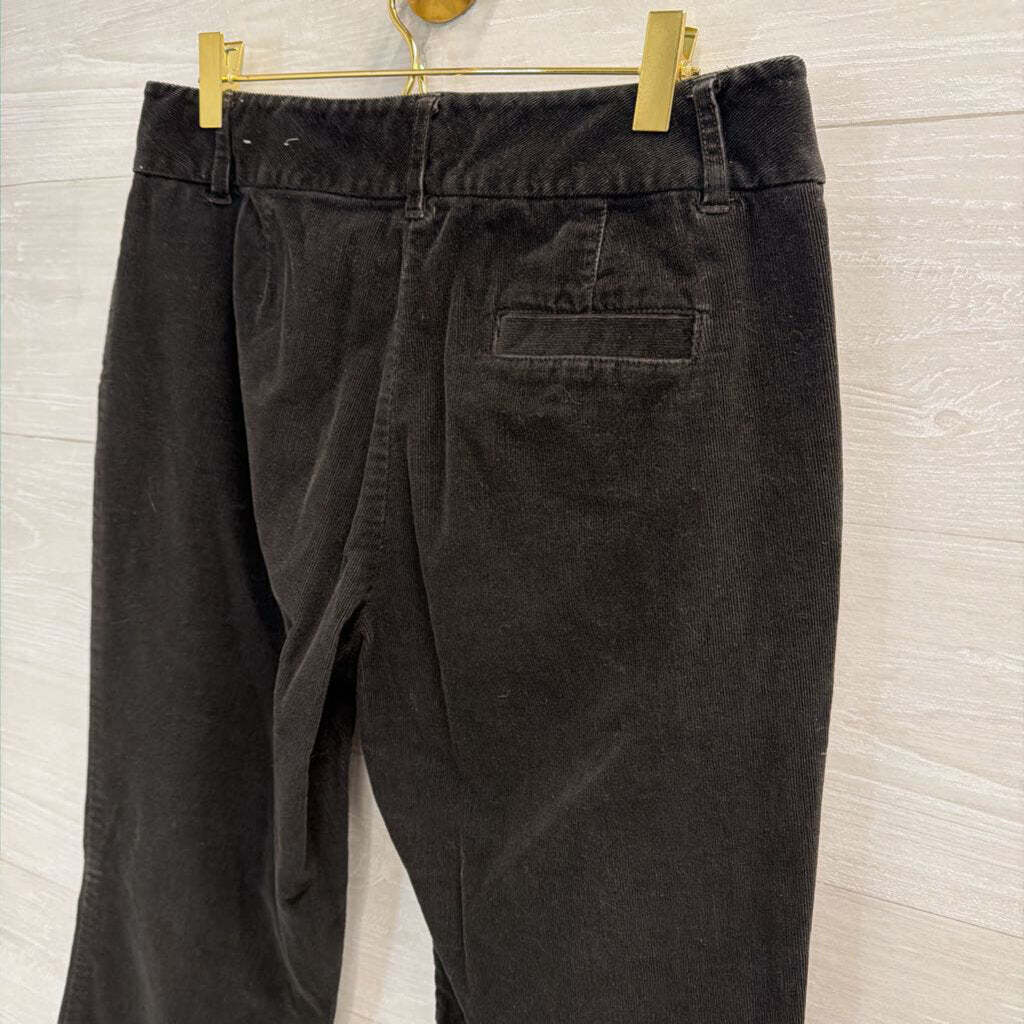 Ann Taylor Black Corduroy Wide Leg Pants 6