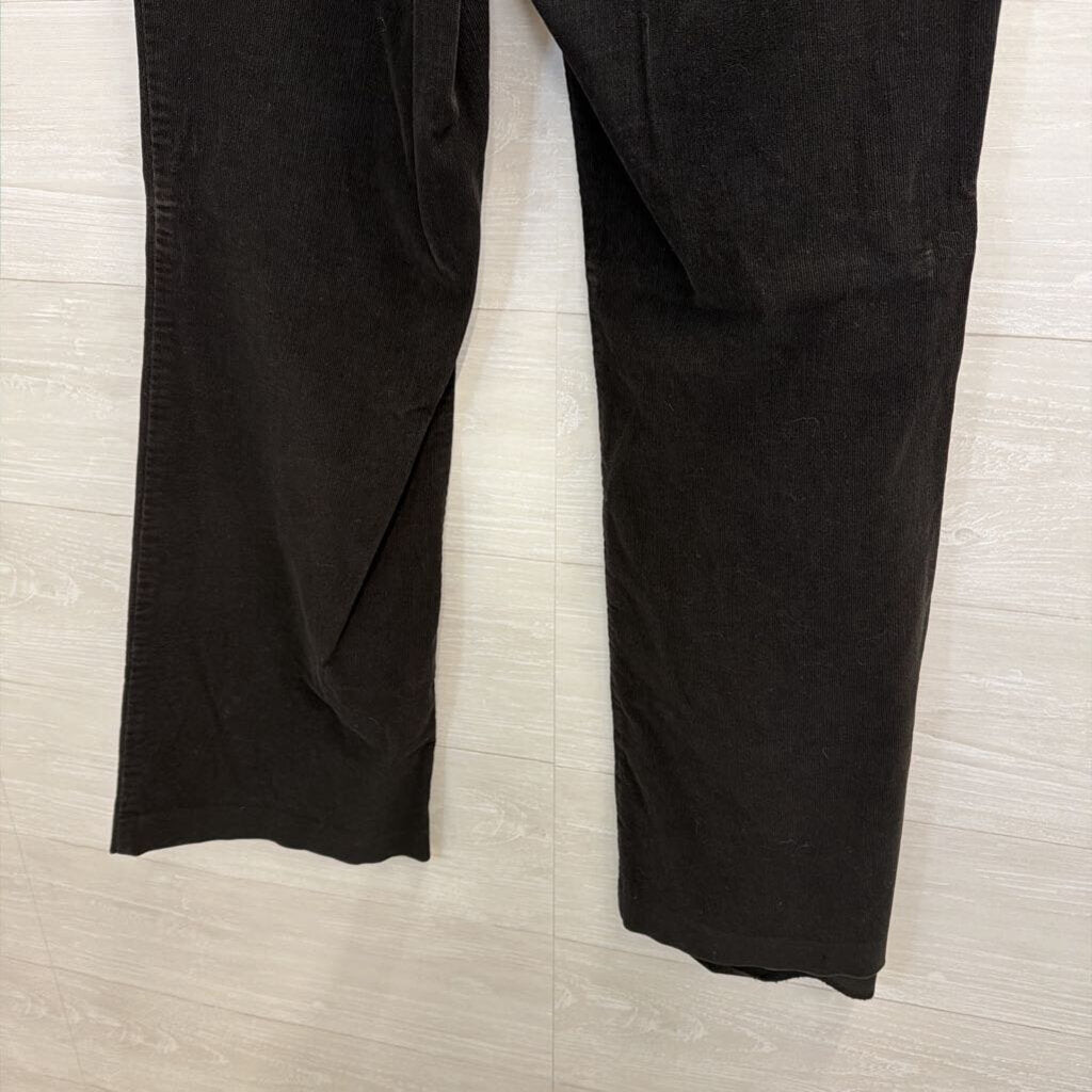 Ann Taylor Black Corduroy Wide Leg Pants 6
