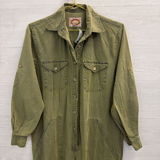 Vintage Banana Republic Long Sleeve Button Front Jumpsuit Medium