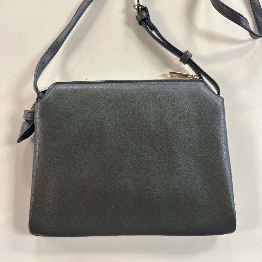 Green Leather Small Crossbody Purse