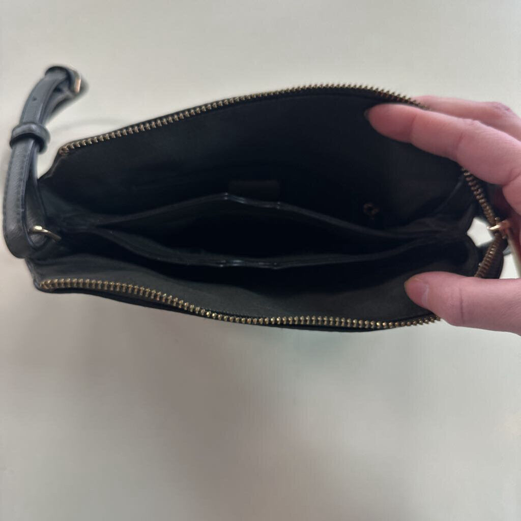 Green Leather Small Crossbody Purse