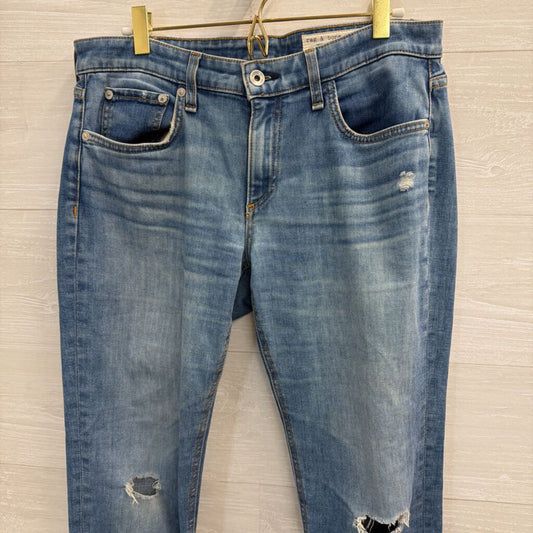Rag and Bone Light Wash Ore Low Rise Slim Boyfriend Jeans 27