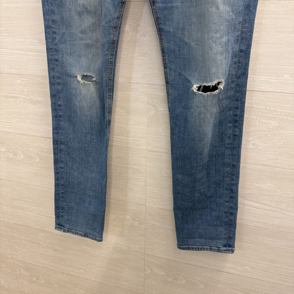 Rag and Bone Light Wash Ore Low Rise Slim Boyfriend Jeans 27