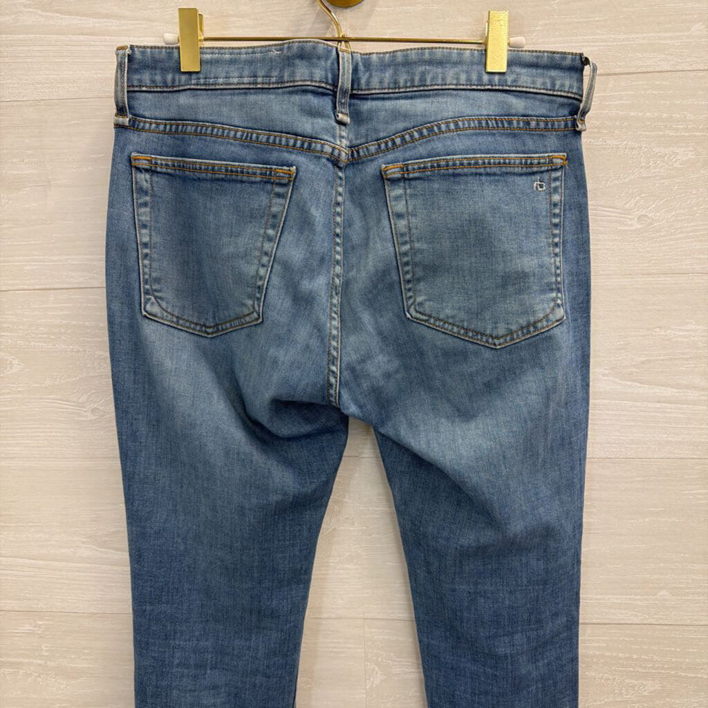 Rag and Bone Light Wash Ore Low Rise Slim Boyfriend Jeans 27