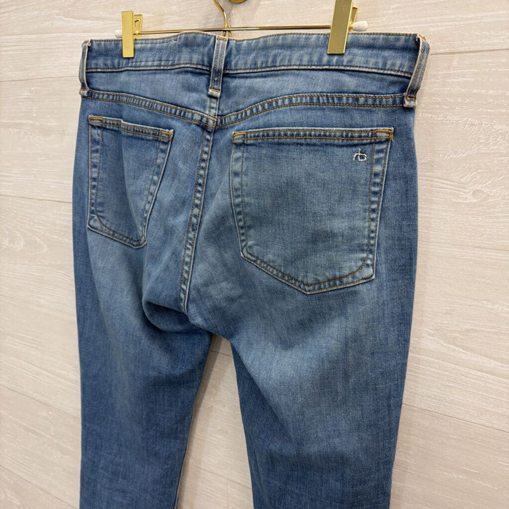 Rag and Bone Light Wash Ore Low Rise Slim Boyfriend Jeans 27