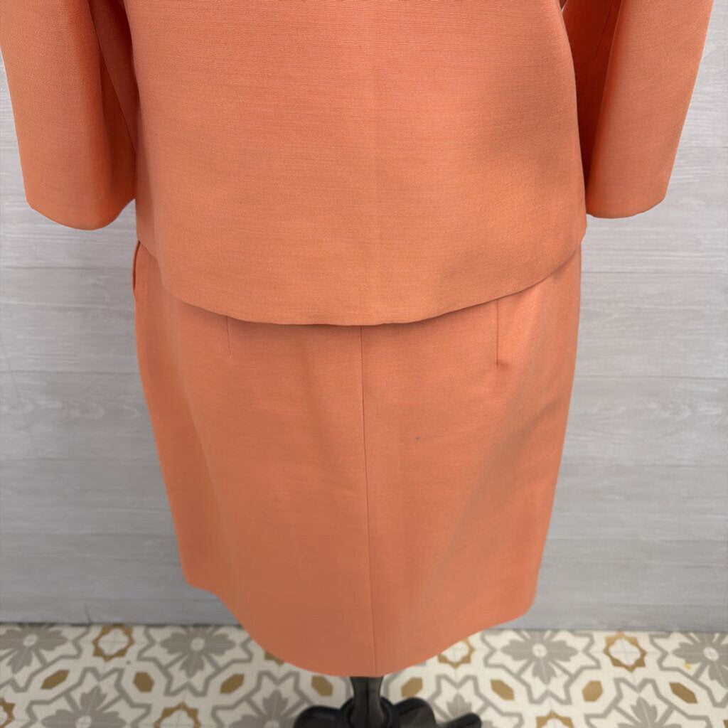 Vintage Claire Dratch Orange 3 Piece Formal Set Medium